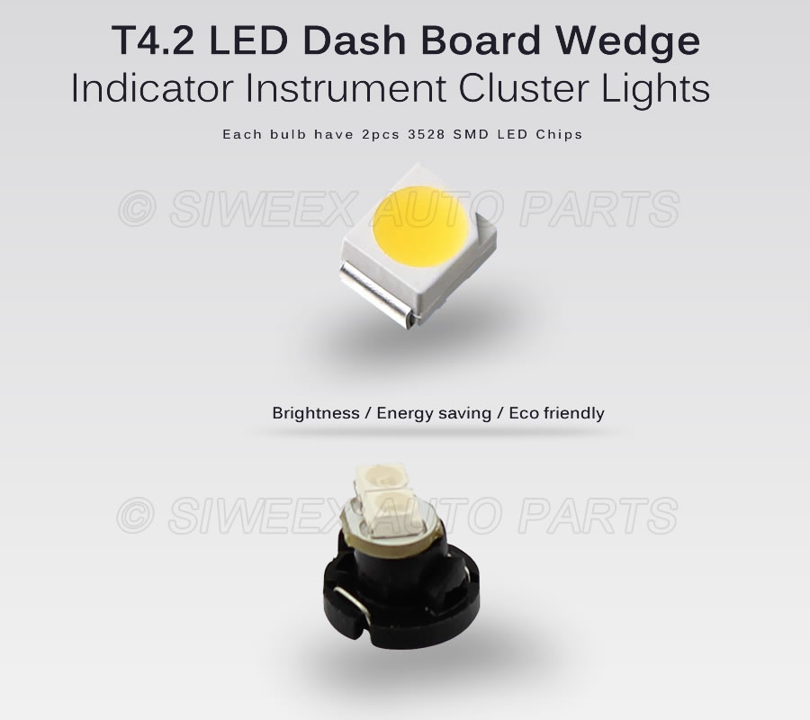 10Pcs/Lot NW6 T4.2 2SMD LED In - Actinic Blue Led reseña y precio