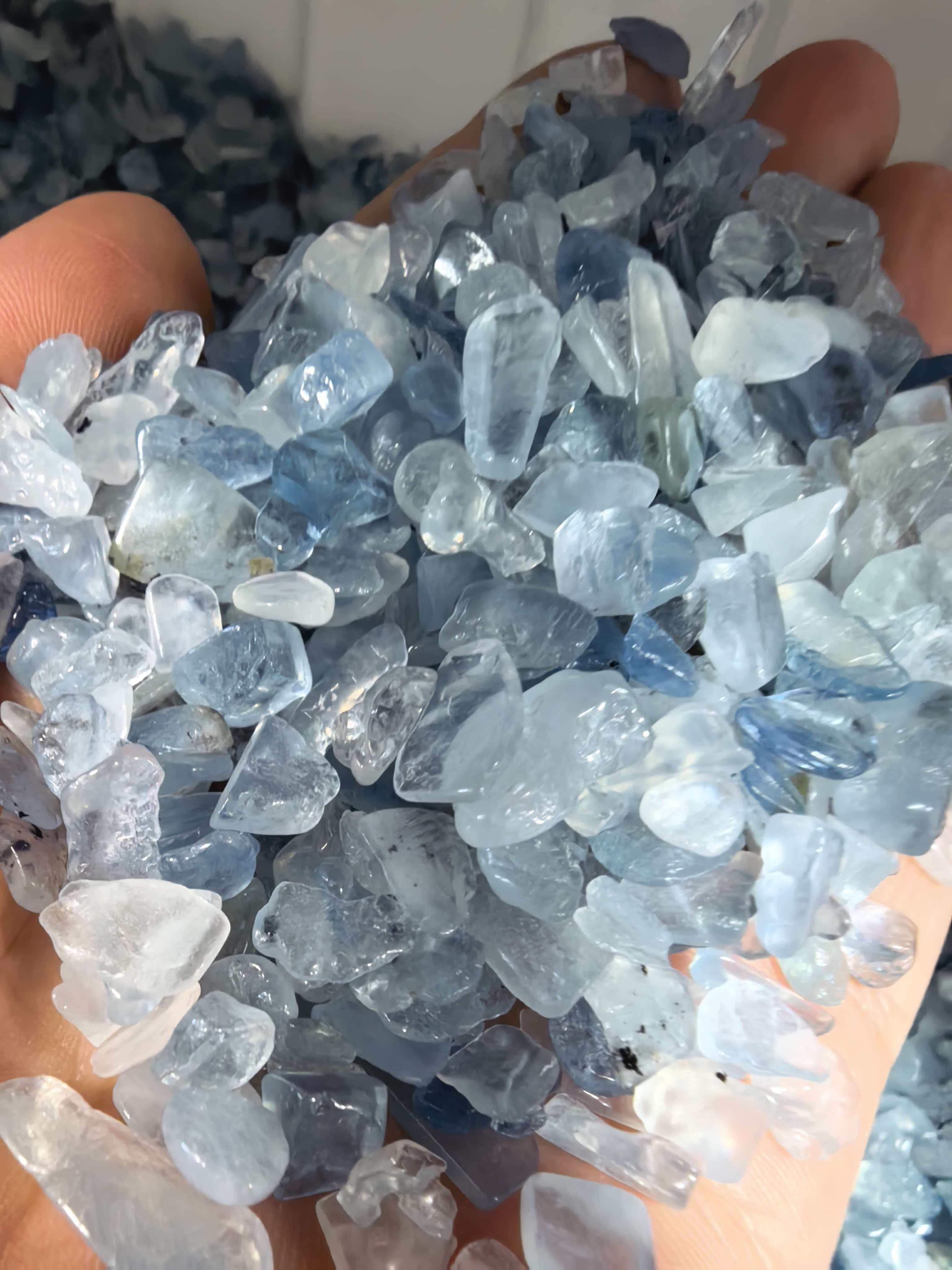 5-7mm Natural Gemstone Aquamar - Aqua Marine Tank reseña y precio