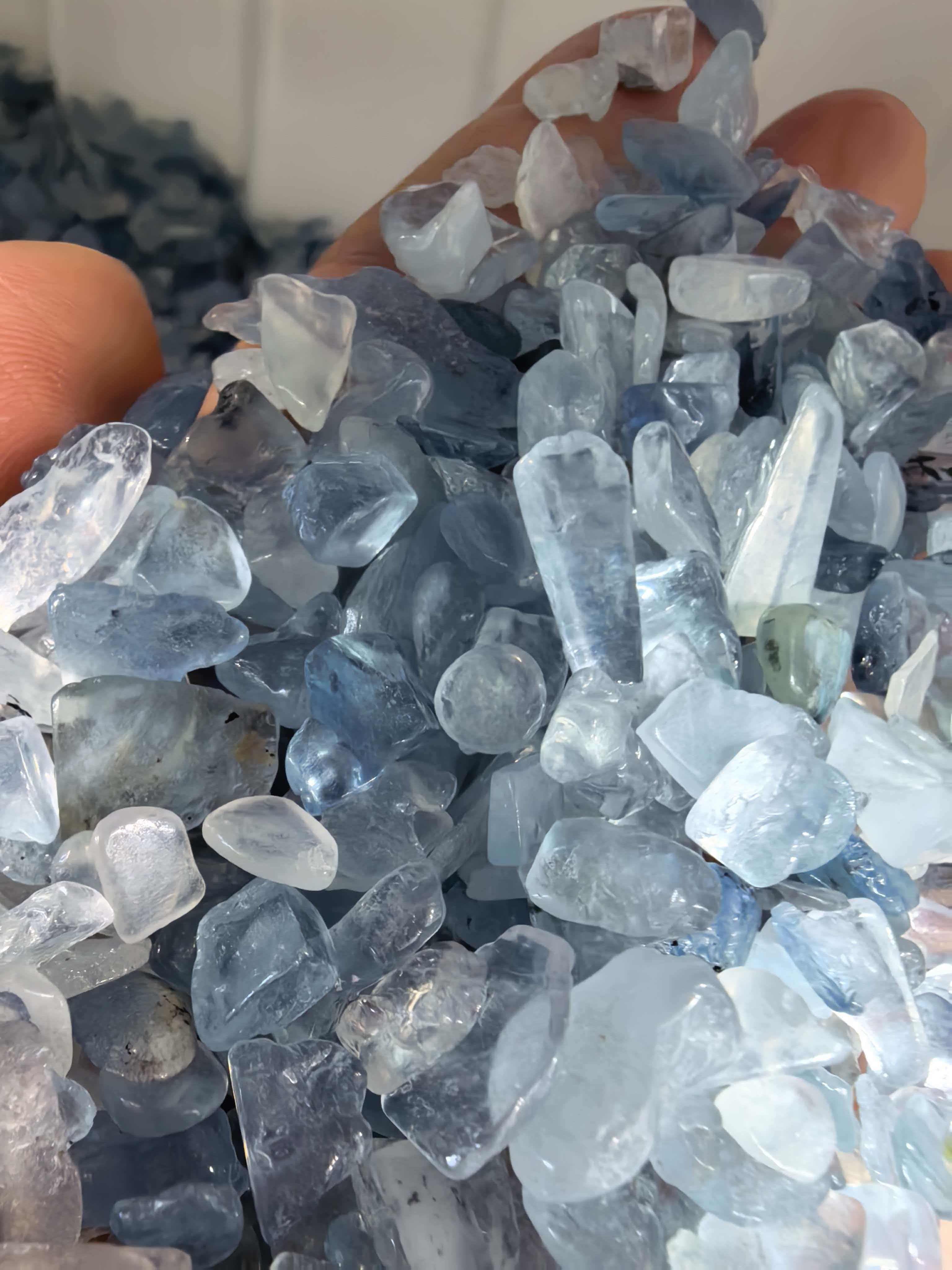 5-7mm Natural Gemstone Aquamar - Aqua Marine Tank reseña y precio