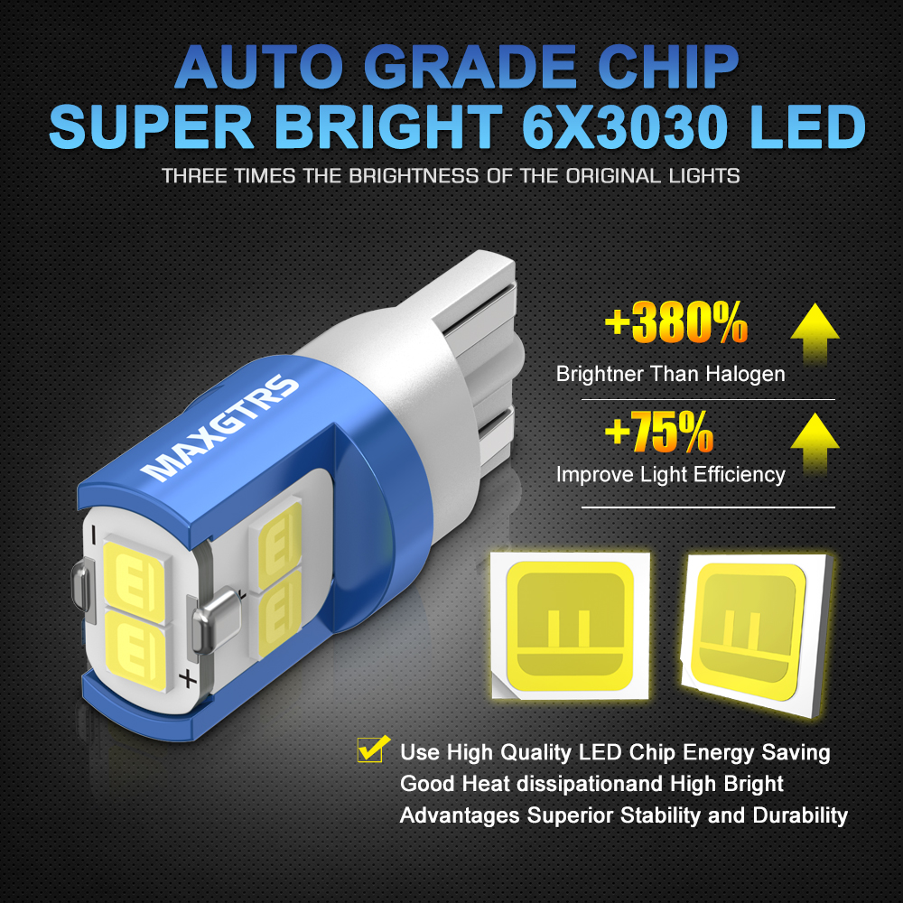 10x 194 168 T10 LED W5W LED Bu - Actinic Blue Led reseña y precio