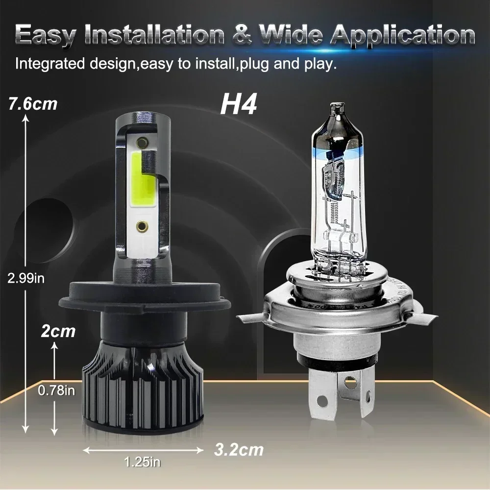 P1Car LED Headlight H4 H7 H1 H - Actinic Blue Led reseña y precio