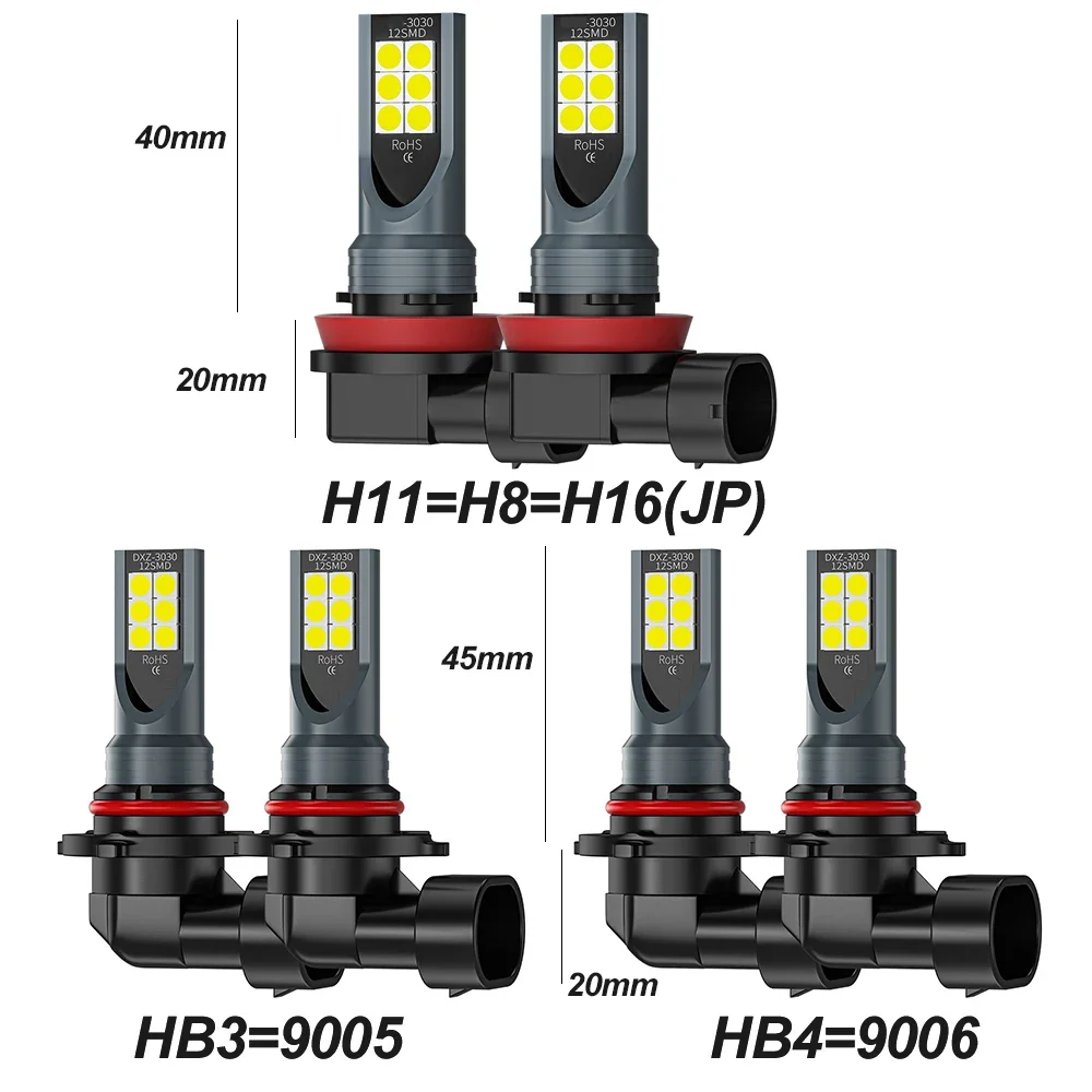 2Pcs H8 H11 LED Bulb 9005 HB3  - Actinic Blue Led reseña y precio