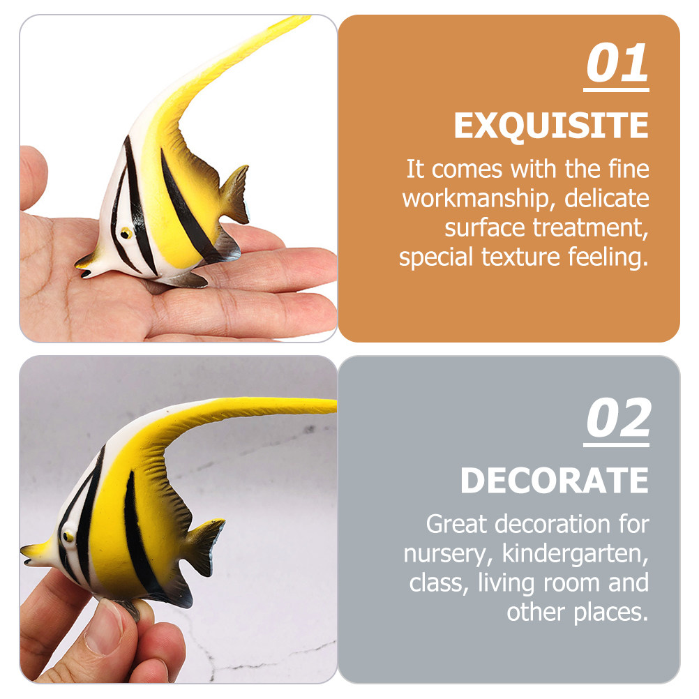 Lifelike Angelfish Plastic Aqu - Marine Aquarium Home reseña y precio