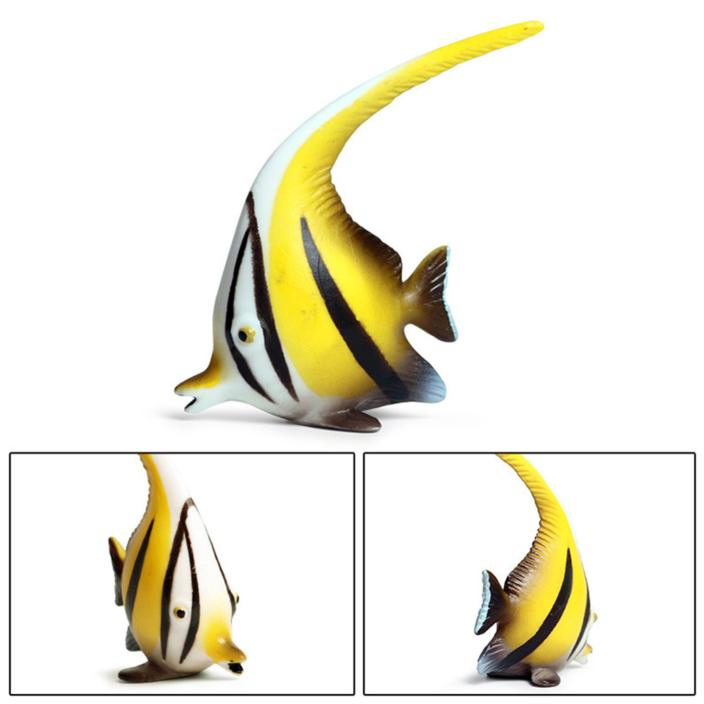 Lifelike Angelfish Plastic Aqu - Marine Aquarium Home reseña y precio