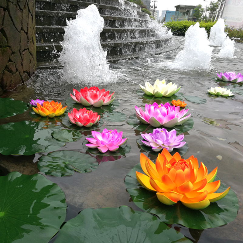 10cm/18cm Artificial Lotus Fak - Aquarium Marine Plants reseña y precio