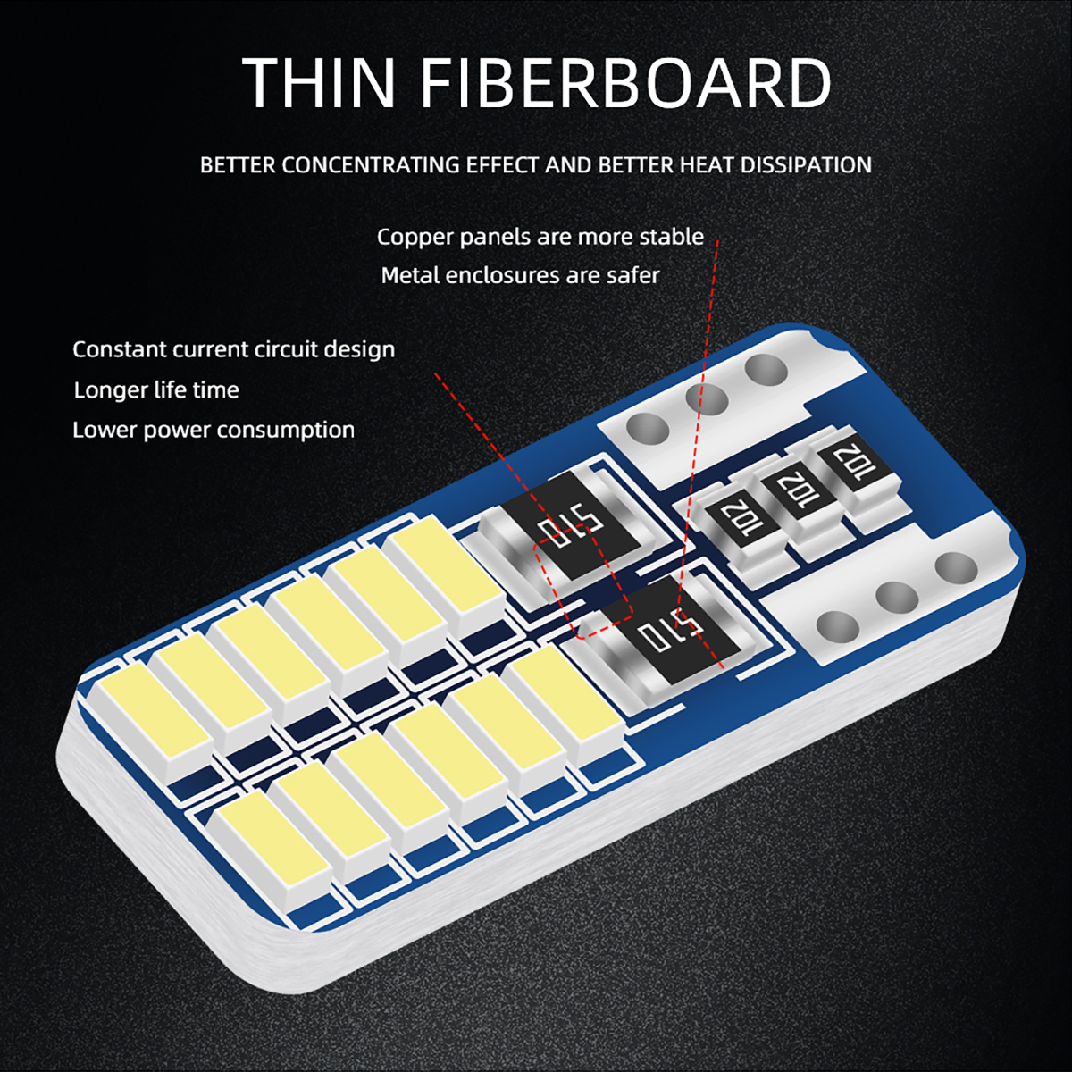 2/6/10/20PCS T10 W5W LED Car I - Actinic Blue Led reseña y precio