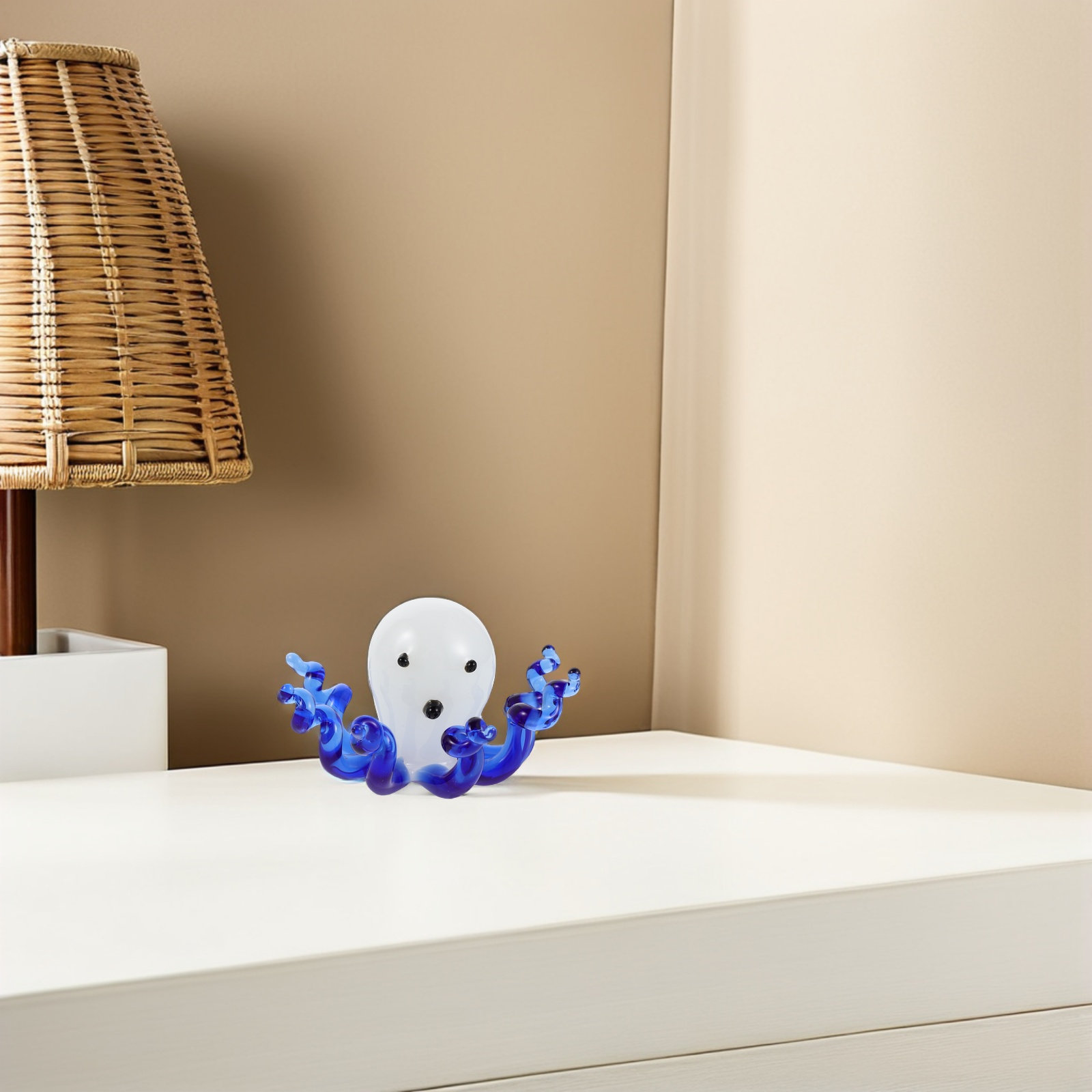 Handcrafted Glass Octopus Orna - Marine Aquarium Home reseña y precio