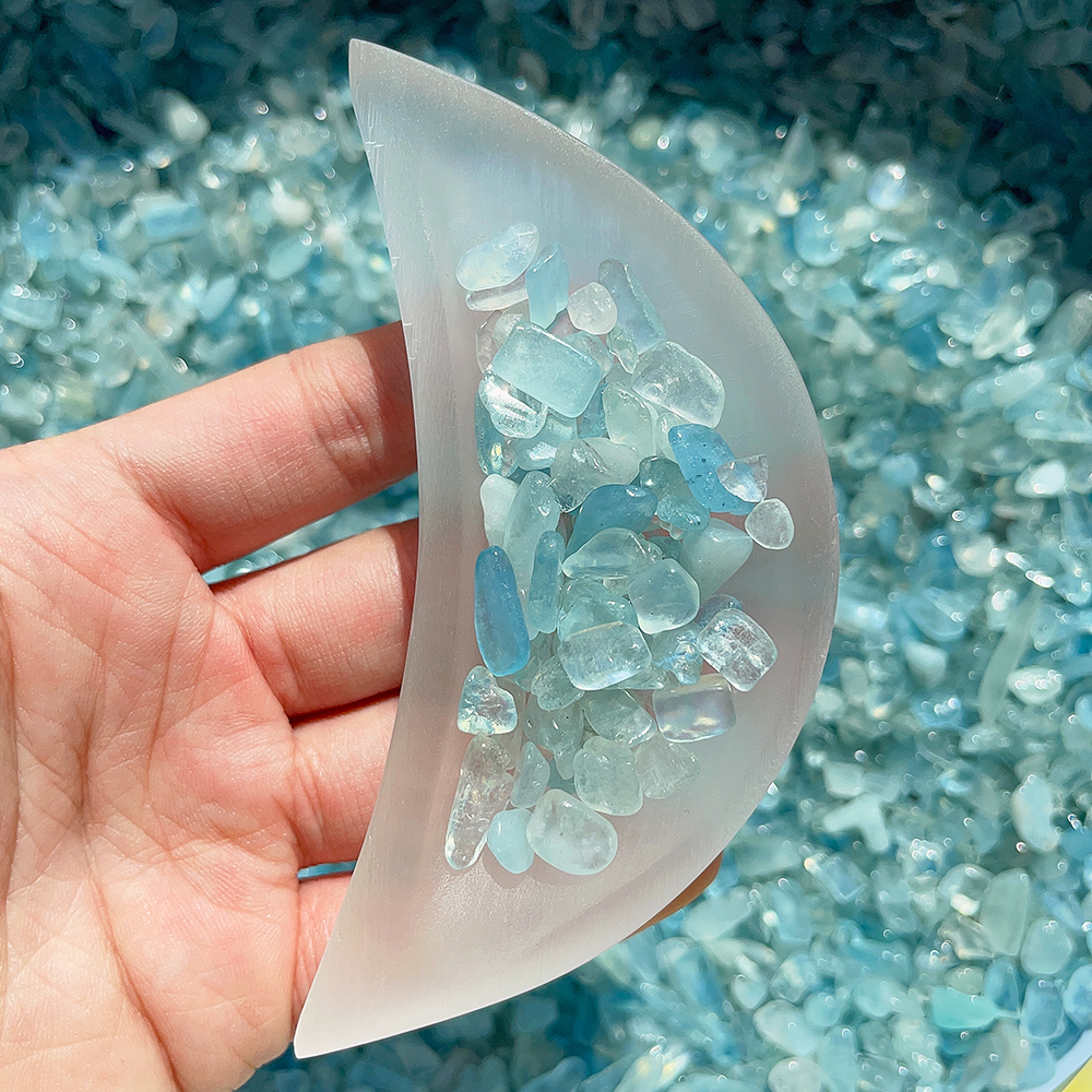50g 5-7mm Natural Aquamarine Q - Aqua Marine Tank reseña y precio