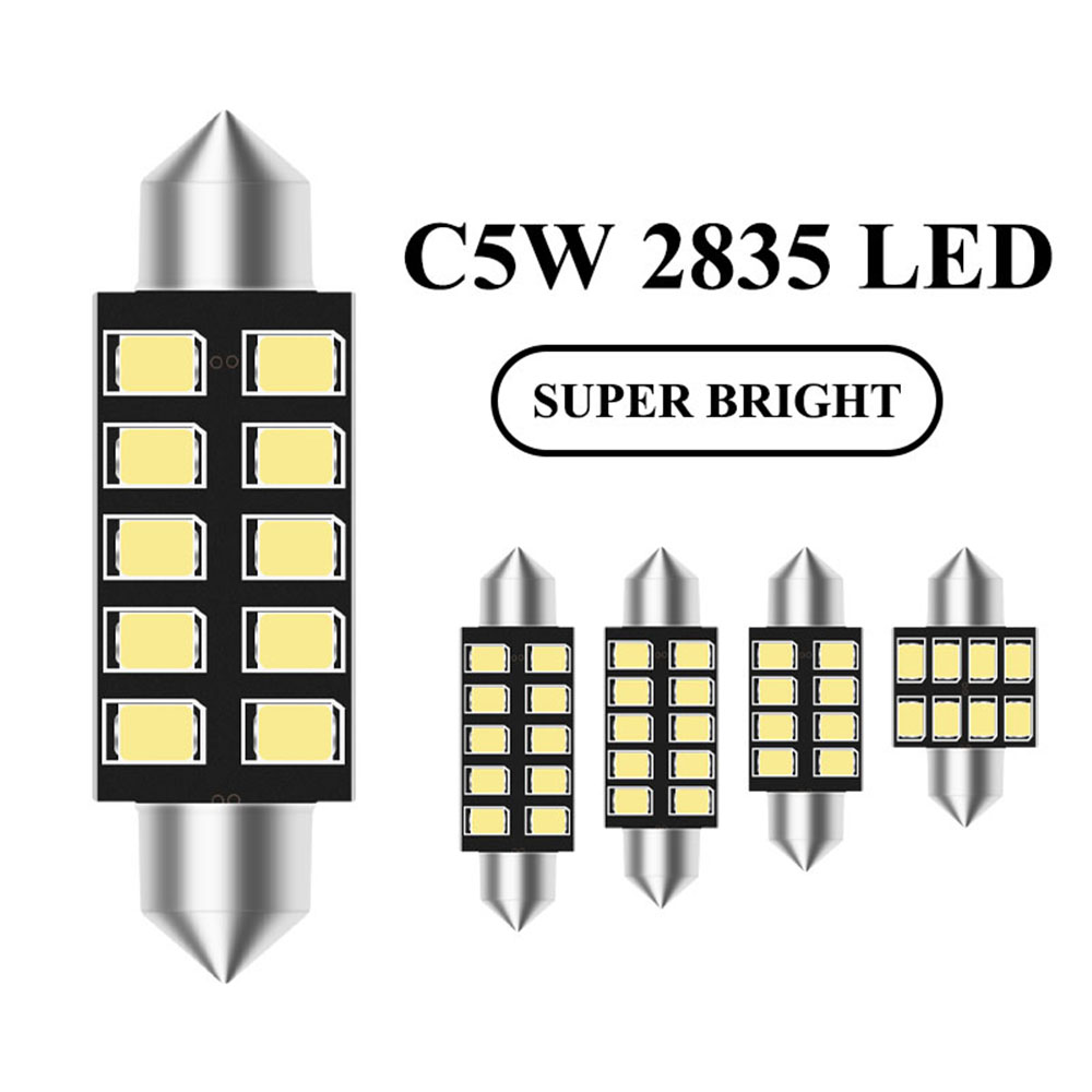 2pcs led C5W light festoon 31m - Actinic Blue Led reseña y precio