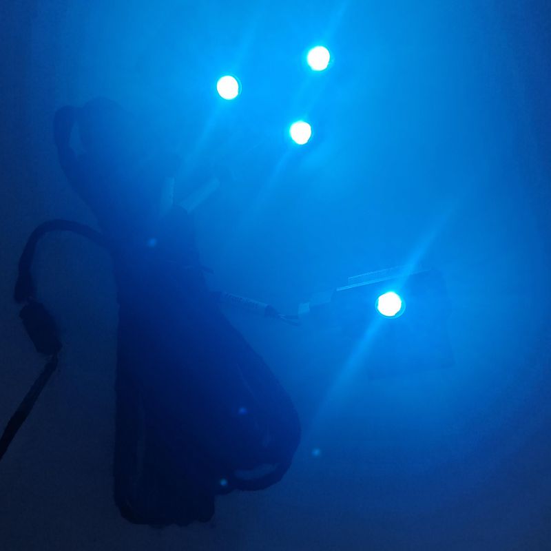 4PCS LED Car Interior Atmosphe - Actinic Blue Led reseña y precio