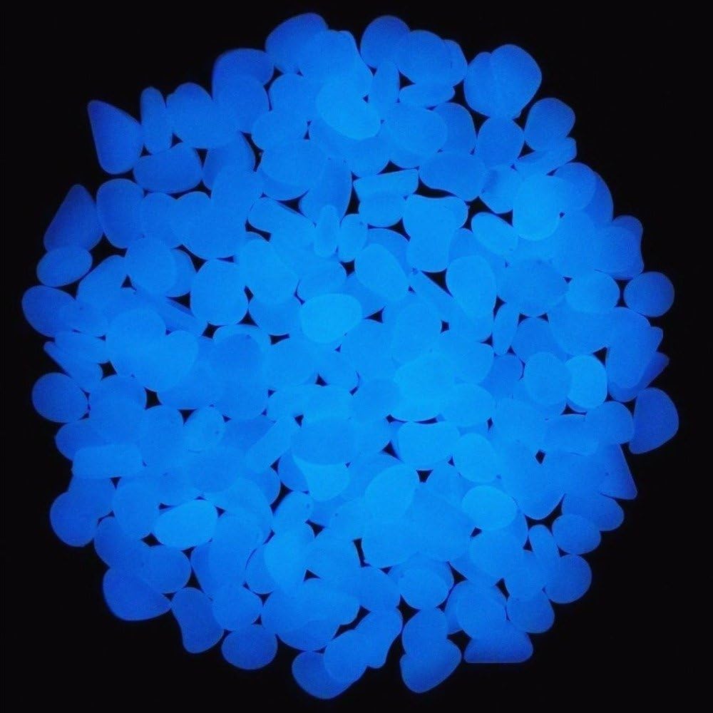 Fish Tank Rocks Glow Blue Pebb - Aquarium Marine Plants reseña y precio