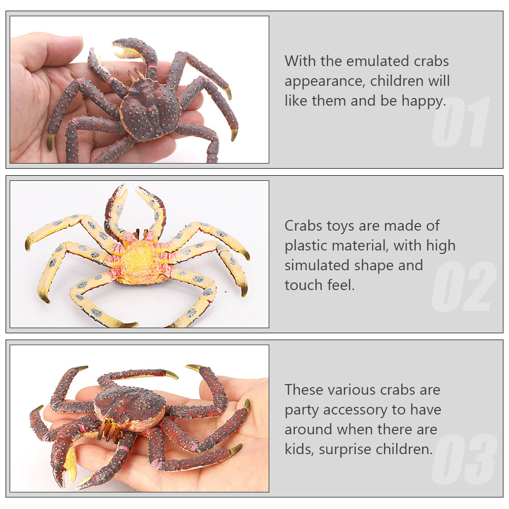 1Pcs Realistic Crab Sculpture  - Marine Aquarium Home reseña y precio