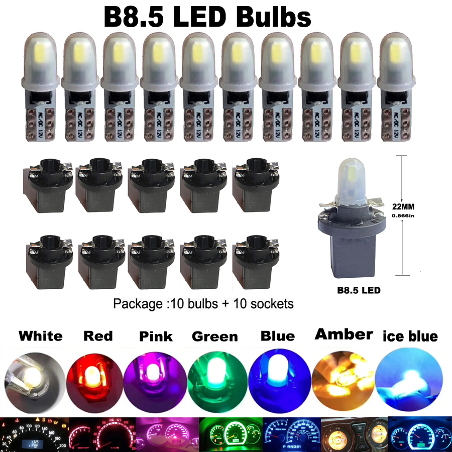 10pcs T5 PC74 B8.5 LED Canbus  - Actinic Blue Led reseña y precio