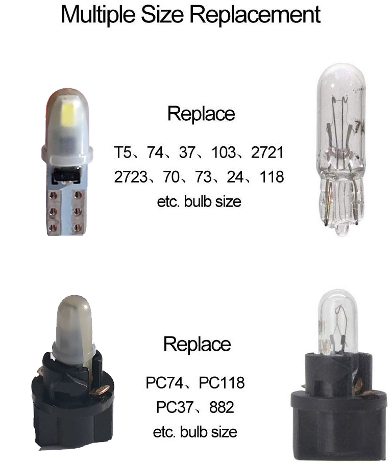 10pcs T5 PC74 B8.5 LED Canbus  - Actinic Blue Led reseña y precio
