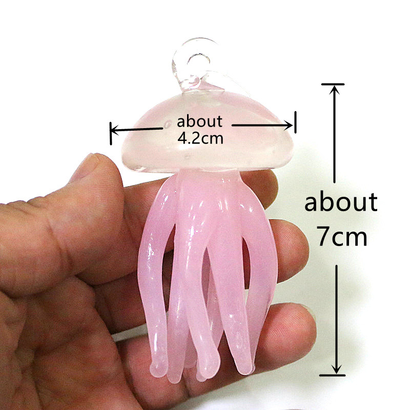 Pink Jellyfish Glass Pendant C - Marine Aquarium Home reseña y precio