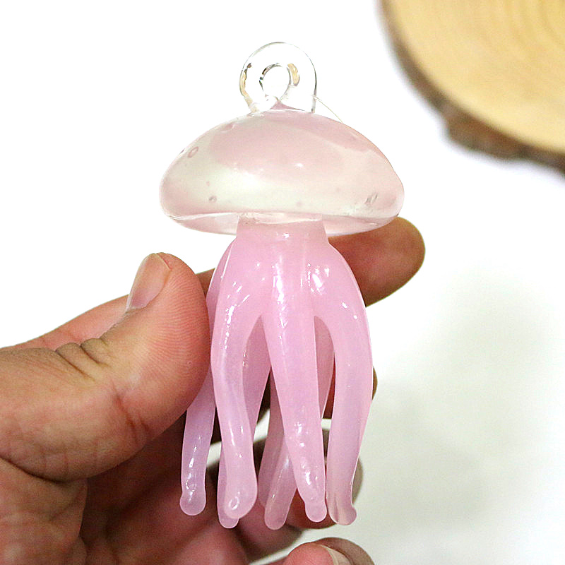 Pink Jellyfish Glass Pendant C - Marine Aquarium Home reseña y precio