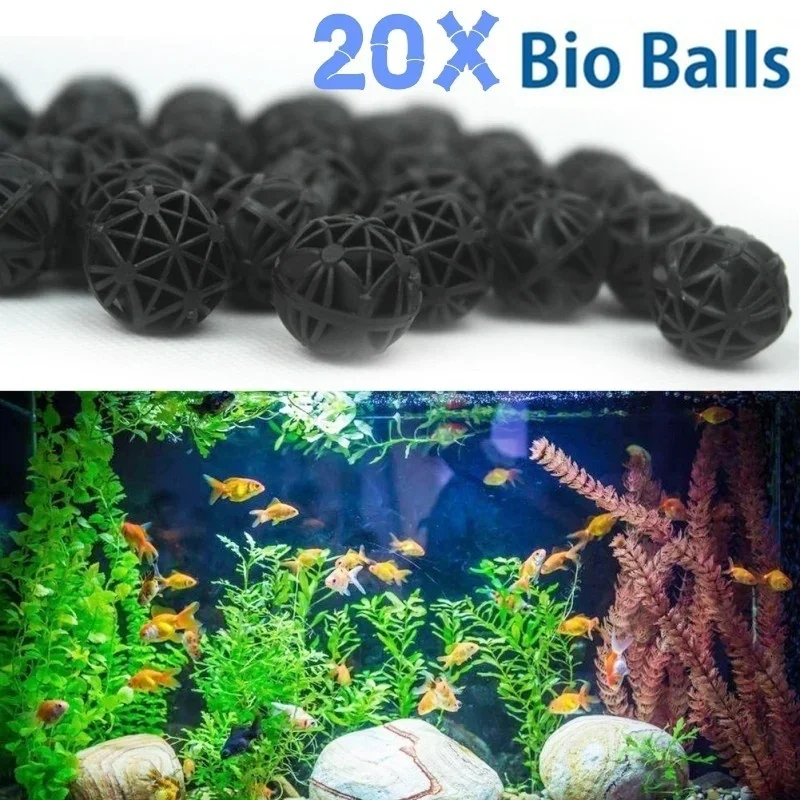 20Pcs 16mm Aquarium Filter Bio - Aquarium Marine Plants reseña y precio