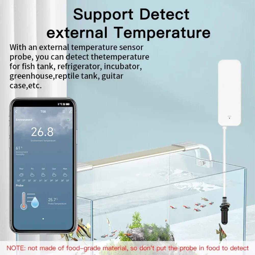 Tuya WiFi Temperature Humidity - Aquarium Marine Plants reseña y precio