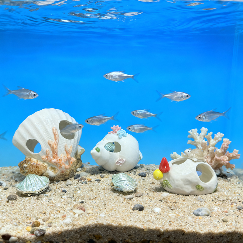 Ceramic marine ornaments, liqu - Marine Aquarium Home reseña y precio